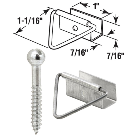 Prime Line Prod. Prime-Line Bottom Latch Screen Frame Fastener - Pack of 6