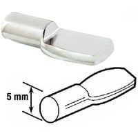 Prime Line Prod. Prime-Line Metal Shelf Support Peg, Case of 8