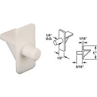 Prime Line Prod. Prime-Line Plastic Shelf Support, Case of 6