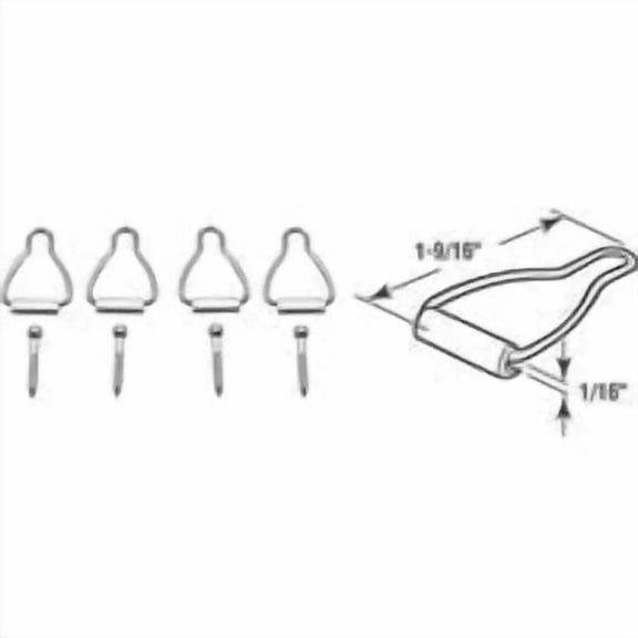 Prime Line Prod. Prime-Line Spline Channel Bail Latch - Pack of 8 Wholesale Bulk Pack