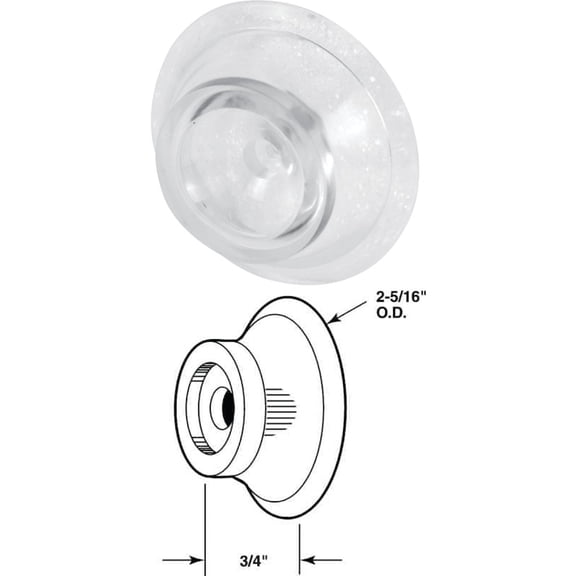 Prime Line Prod. Prime-Line Wall Door Stop & Wall Protector - Pack of 8