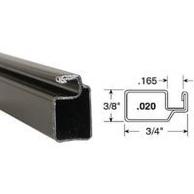 Prime Line Products  0.75 x 0.375 x 94 in. Back Room Aluminum Screen Frame, Bronze - Case of 20