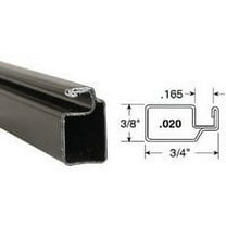 Prime Line Products 0.75 x 0.375 x 94 in. Back Room Aluminum Screen Frame, Bronze - Case of 20