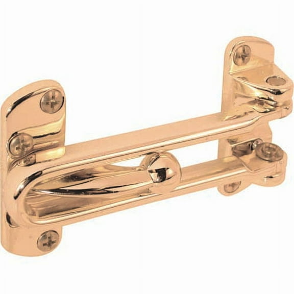 Prime-Line Products 106715 Swing Bar Door Lock in Brass, Case of 10