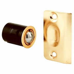 Prime-Line Products 217369 Closet Door Drive-In Ball Catch with Strike, Brass-Plated