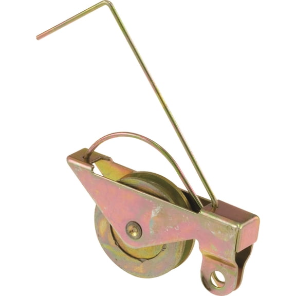 Spring Tension Roller Assembly, 1 in. Outside Diameter, Concave Edge, Steel Ball Bearing (2-pack)