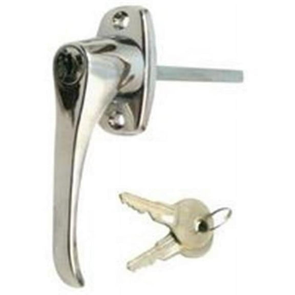 Prime Line Products L-Handle Garage Door Kyd Chri GD 52123 - Chrome Plated 5/16 in. Square Shaft 2-7/8 in. L