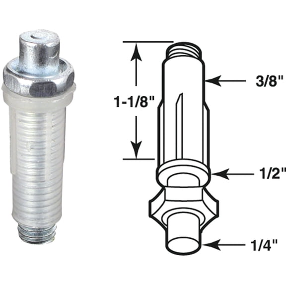 Prime-Line Products N 6706 Adjustable Bi-Fold Door Bottom Pivot,(Pack of 2)