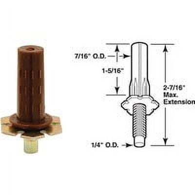Prime-Line Products N 6707 Bi-Fold Door Bottom Pivot, Adjustable,(Pack ...