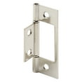 thumbnail image 1 of Prime-Line Products N 7273 3 in. Nickel Plated, Non-Mortise Bi-Fold Door Hinge (Pack of 2), 1 of 5