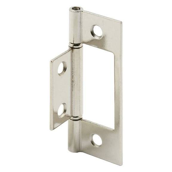 Prime-Line Products N 7273 3 in. Nickel Plated, Non-Mortise Bi-Fold Door Hinge (Pack of 2)