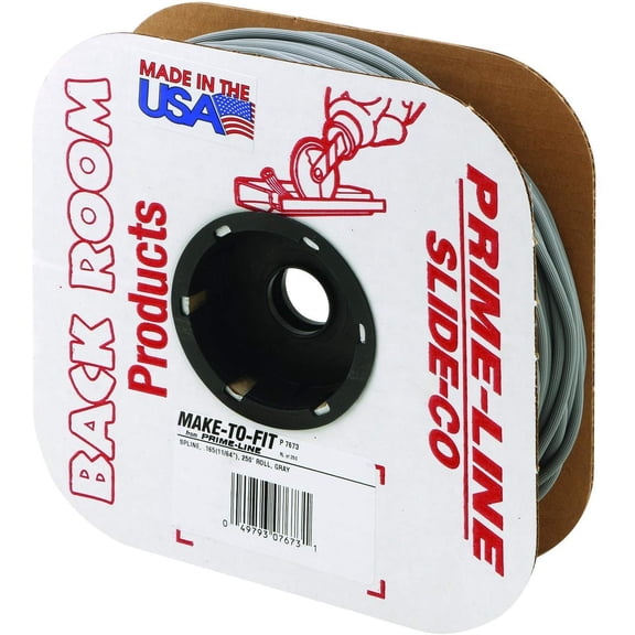 Prime-Line Products P 7673 Screen Retainer Spline, .165-in11/64-in, 250-ft Roll, Gray
