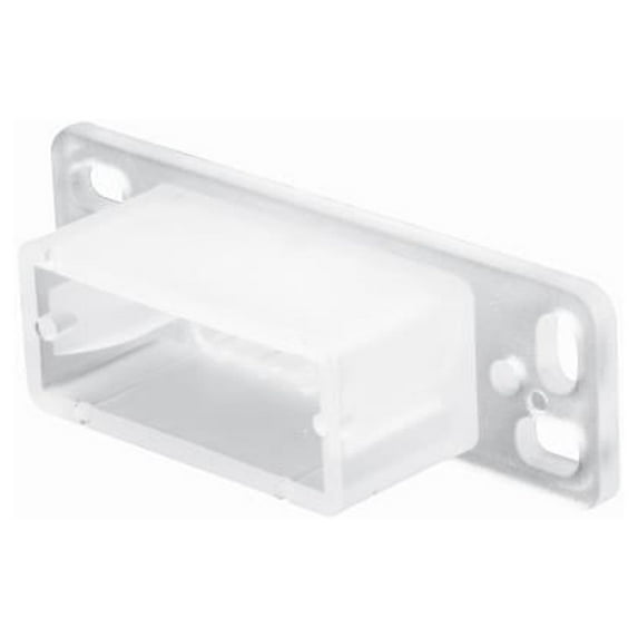 Prime-Line R 7145 Drawer Track Backplate, Plastic 2-Pk. - Quantity 6