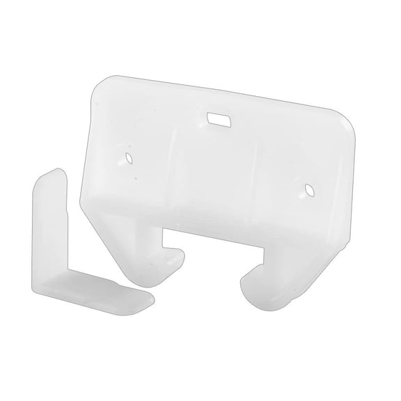 Prime-Line R 7224 Drawer Track Guide and Glides, White Polyethylene 2 Pack