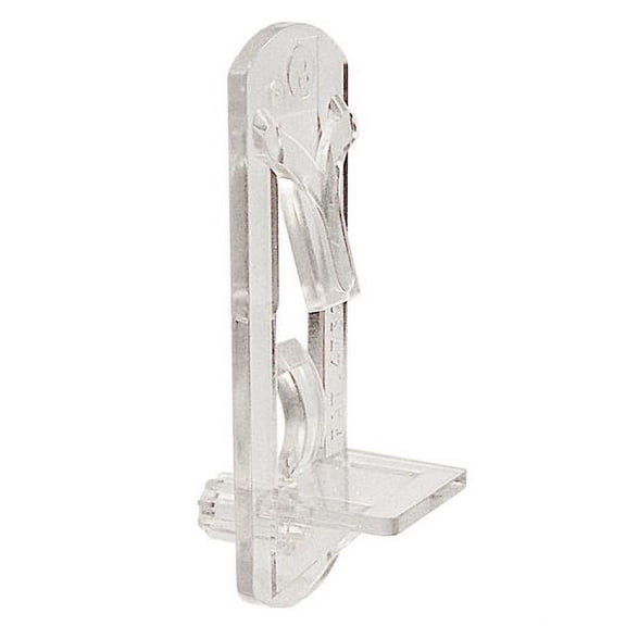 6PK-Prime Line R 7316 Locking Shelf Pegs, 1/4", Clear