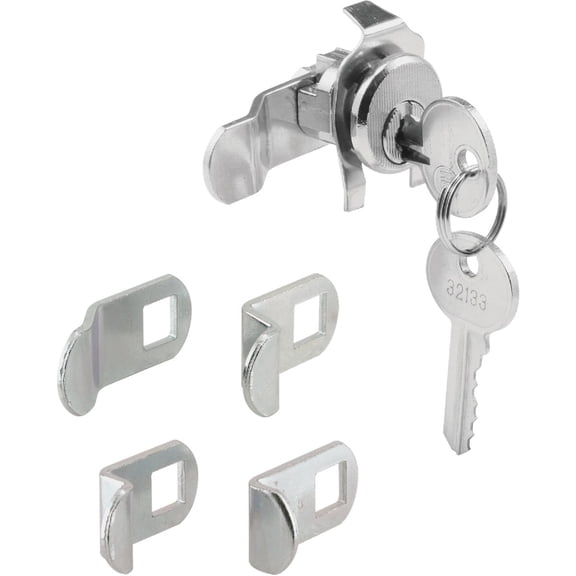 Prime-Line S 4140 Mailbox Lock  Replacement, Multipurpose Mailbox Lock for Several Brands  ILCO 1003M Keyway, Opens Counter-Clockwise with 90 Rotation, Nickel Finish (1 Set)