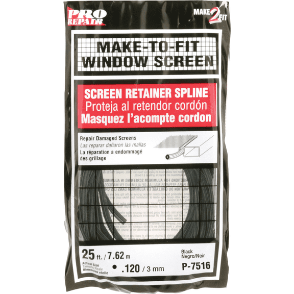 Prime-Line Product - Prime-Line Screen Retainer Spline - Single Pack  Residential Use, Standard Application