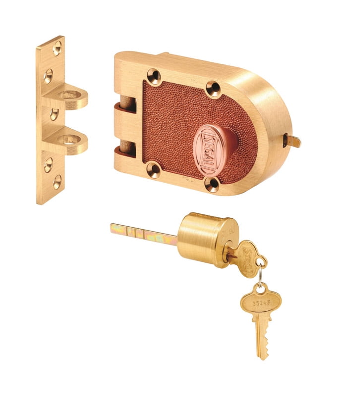 Segal Brushed Brass Single Cylinder Deadbolt Lock