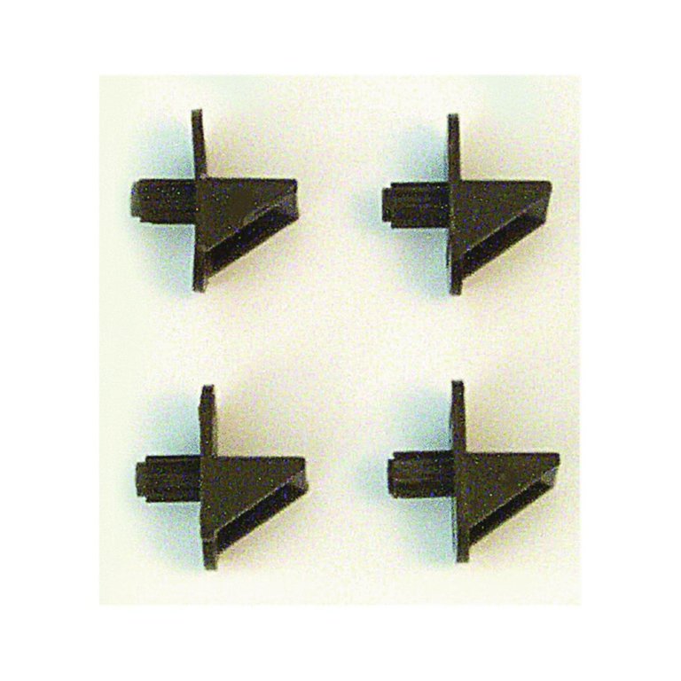 Prime-Line White Plastic Shelf Support Pegs – 5mm, Pack Of 8, Holds Up To 5 Lbs Each