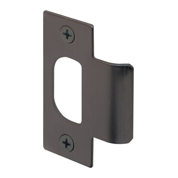 Prime-Line Standard T-Strike, 2-1/8 in. Hole Spacing, Classic Bronze Finish, Meets ANSI A156.2