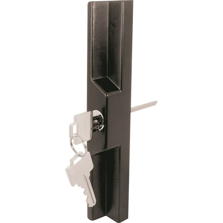 Prime-Line Steel Indoor and Outdoor Patio Door Lock Setw/Key