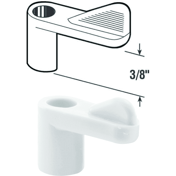 Prime-Line Swivel Plastic Screen Clips with Screws - Pack of 4 Construction & DIY Use, Standard Hardware Spec