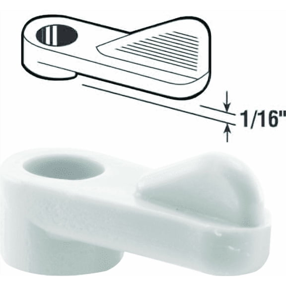 Prime-Line Swivel Plastic Screen Clips with Screws - Single Pack Construction & DIY Use, Standard Hardware Spec