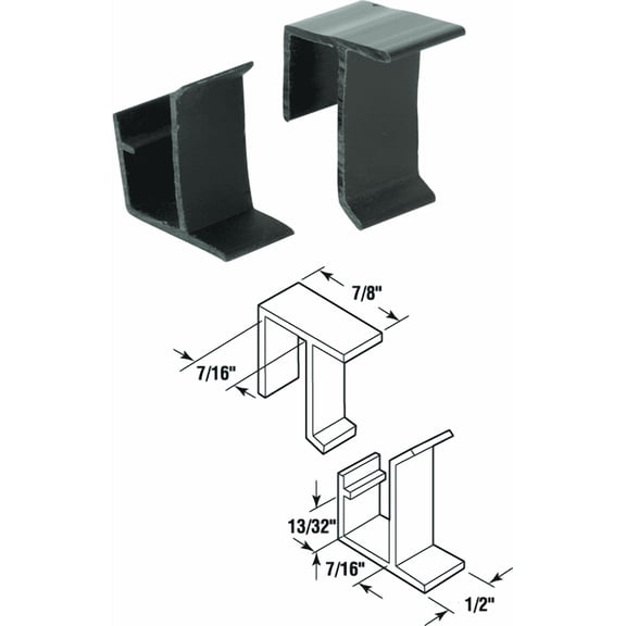 Prime-Line Top & Bottom Screen Retainer Clips - Pack of 4 Residential Use, Standard Application