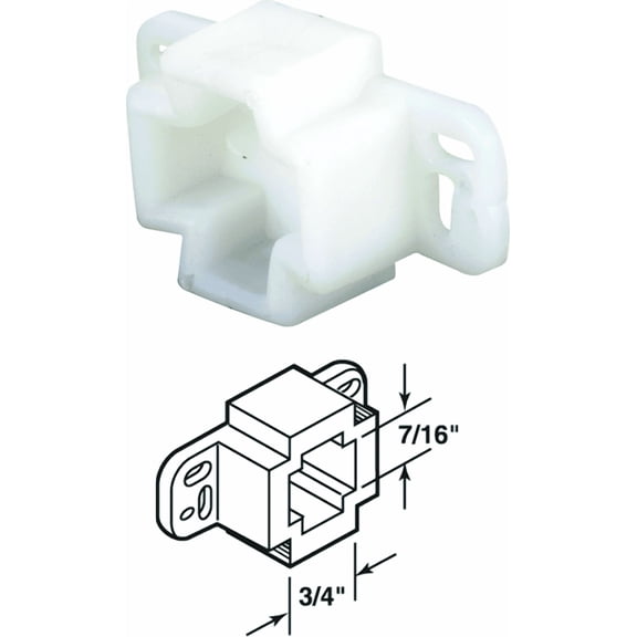 Prime-Line Track Bracket - Pack of 2 Standard Mounting Hardware, Drop-In Replacement
