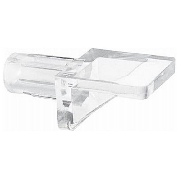 Prime-Line U 10144 25-Lb. Shelf Support Pegs, Clear Plastic, 1/4 In., 8-Pk. - Quantity 6