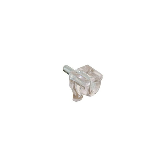 Prime-Line U 10156 10-Lb. Shelf Support Pegs, Clear Plastic, 3 mm, 8-Pk. - Quantity 6