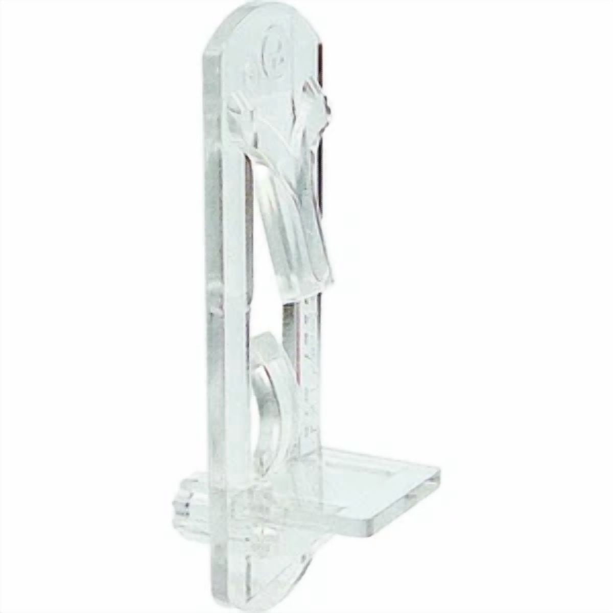 Zyler - Prime-Line U 11301 Self-Locking Shelf Support Pegs (4 Pack), Clear