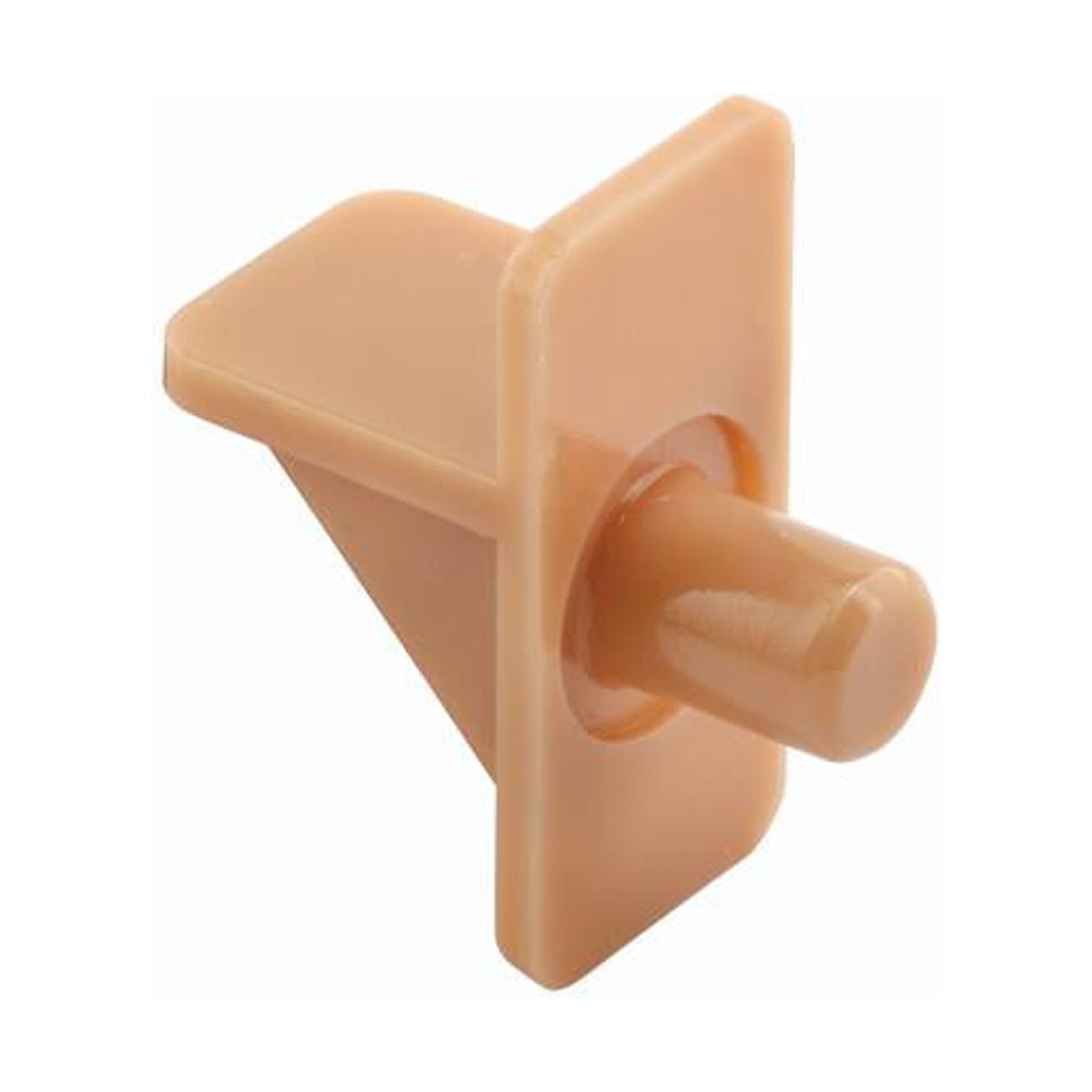 Prime-Line U 9258 Shelf Support Pegs, Beige Plastic, 5-Lb. Load, 1/4 In., 12-Pk. - Quantity 6