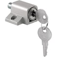 thumbnail image 1 of Prime-Line U 9861 Sliding Door Keyed Lock, Push-in - Replace Broken Parts and Add Additional Home Security, Painted Diecast Case, Auminum Finish, 1 of 2