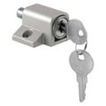 thumbnail image 1 of Push-In Sliding Door Keyed Lock, Aluminum Finish, 1 of 2