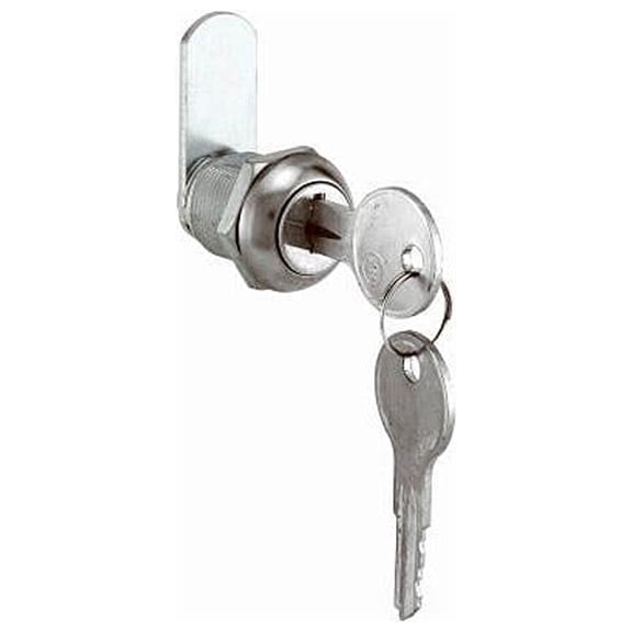 Prime-Line U 9941 5/8 In. Chrome Finish Metal Drawer/ Cabinet Lock - Quantity 6