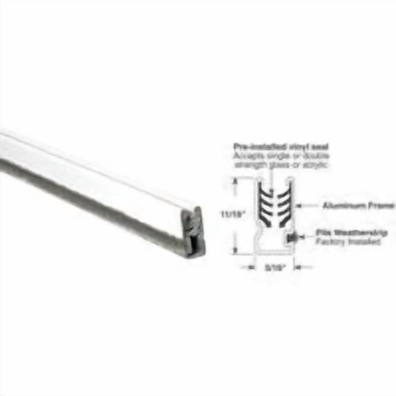 Prime-Line Universal C Sash Window Frame - Pack of 12 Residential Use, Standard Application