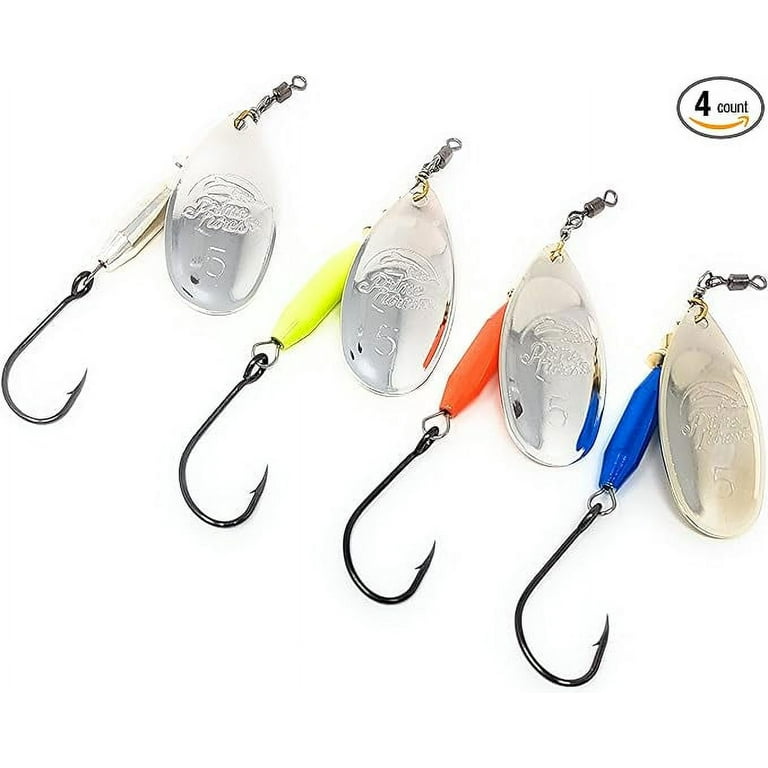 Prime Lures Weighted Fishing Spinners Real Silver 