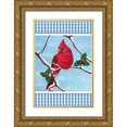 thumbnail image 1 of Prime, Marcus 11x14 Gold Ornate Wood Framed with Double Matting Museum Art Print Titled - Winter Friend, 1 of 4