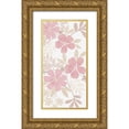 thumbnail image 1 of Prime, Marcus 11x18 Gold Ornate Wood Framed with Double Matting Museum Art Print Titled - Soft Floral Bunch 2, 1 of 4