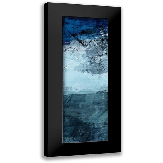 Prime, Marcus 11x24 Black Modern Framed Museum Art Print Titled - Flaring Indigos 2