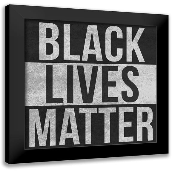 Prime, Marcus 12x12 Black Modern Framed Museum Art Print Titled - BLM Movement 2