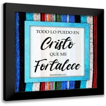 Prime, Marcus 12x12 Black Modern Framed Museum Art Print Titled - Cristo Fortalece