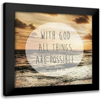 Prime, Marcus 12x12 Black Modern Framed Museum Art Print Titled - Godly Possibilities