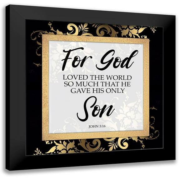 Prime, Marcus 12x12 Black Modern Framed Museum Art Print Titled - His Only Son