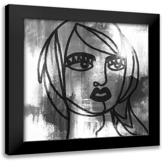 Prime, Marcus 12x12 Black Modern Framed Museum Art Print Titled - Mademoiselle 3
