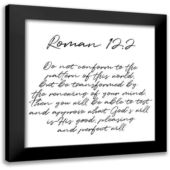 Prime, Marcus 12x12 Black Modern Framed Museum Art Print Titled - Roman Scripts