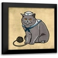 thumbnail image 1 of Prime, Marcus 12x12 Black Modern Framed Museum Art Print Titled - Sailor Cat, 1 of 5