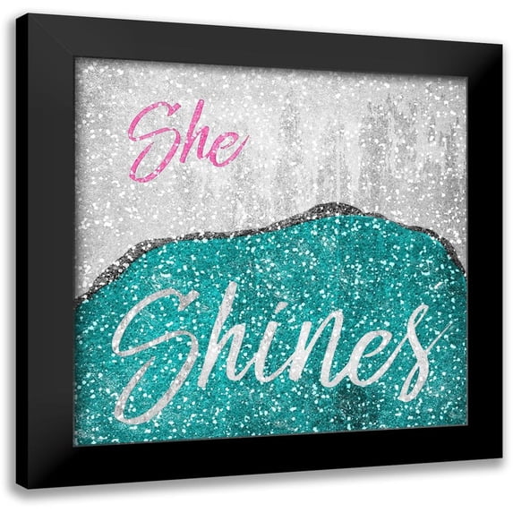 Prime, Marcus 12x12 Black Modern Framed Museum Art Print Titled - She Shines