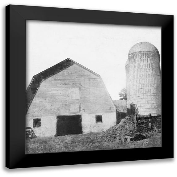 Prime, Marcus 12x12 Black Modern Framed Museum Art Print Titled - Vintage Silos